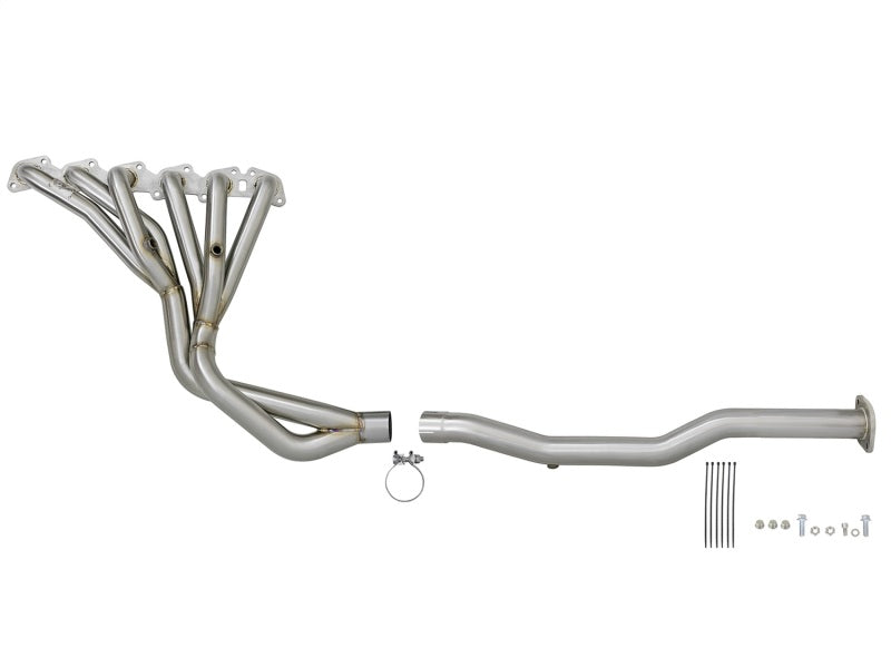 aFe Power Twisted Steel Long Tube Header & Connection Pipes 01-16 Nissan Patrol (Y61) V8-4.8L 48-36109-YN 48-36109-YN Photo - Unmounted