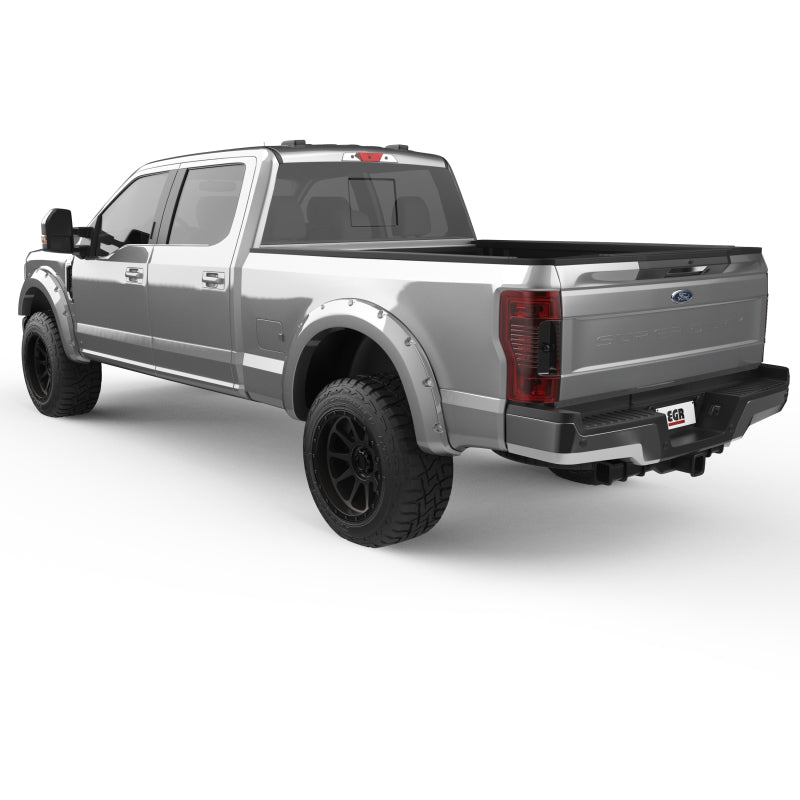 EGR 2017 Ford Super Duty Bolt-On Look Color Match Fender Flares - Set - Ingot Silver 793914-UX 793914-UX Photo - Mounted