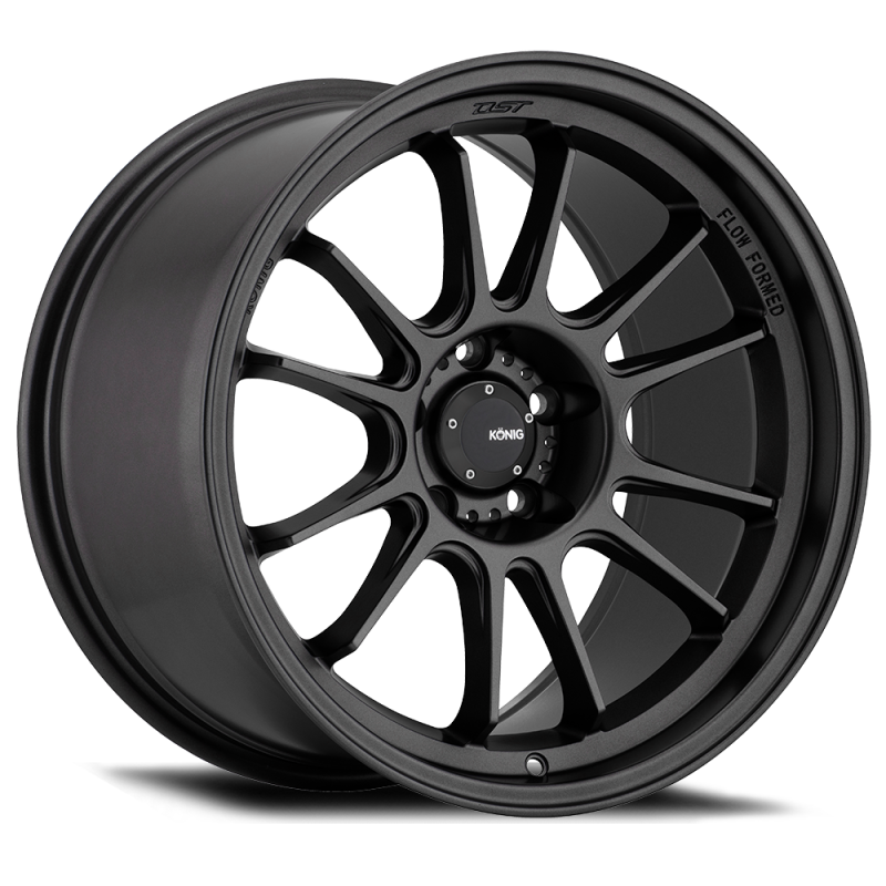 Konig Hypergram Matte Black Wheels 18x9.5 +25 5X114.3 HG98514255 Photo - Primary
