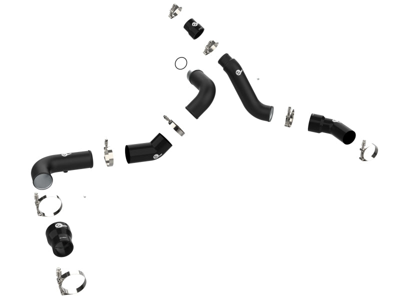 aFe 16-19 RAM 1500 V6 3.0L (TD) BladeRunner 3in Aluminum Hot & Cold Charge Pipe Kit - Black 46-20494-B 46-20494-B Photo - Unmounted