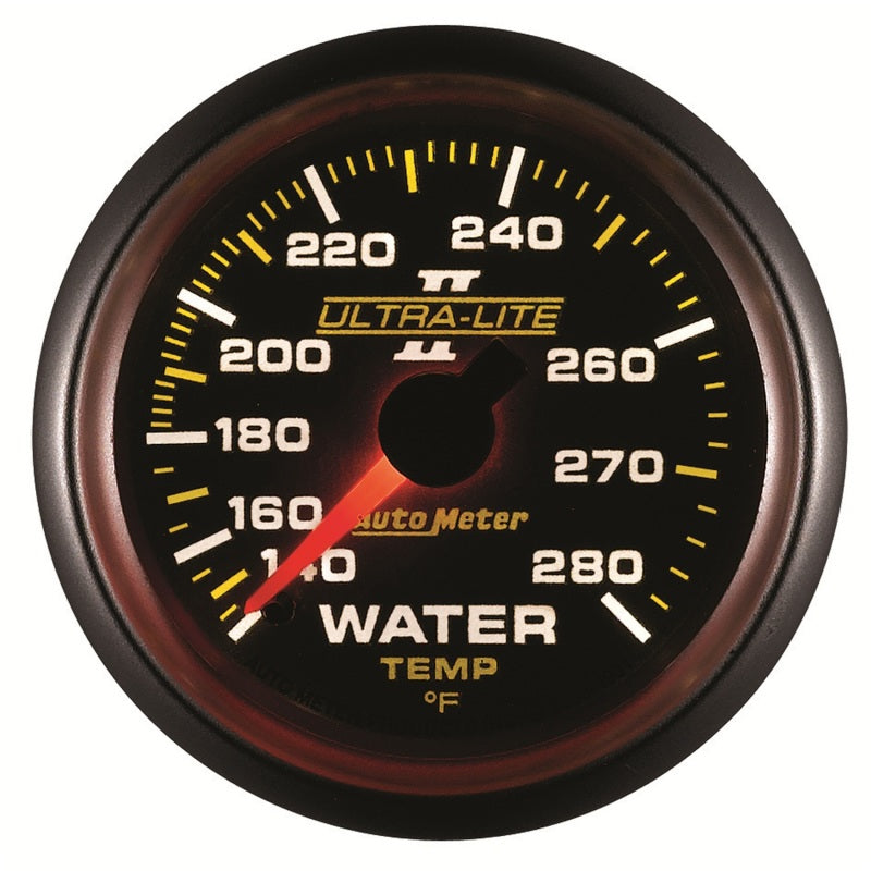 Autometer Ultra-Lite II 52mm 140-280 Deg F Mechanical Water Temp Gauge 4931 4931 User 4