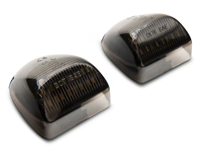 Raxiom 01-13 Chevrolet Silverado/GMC Sierra 1500 Axial Series LED License Plate Lamps- Smoked S122507 S122507 Photo - Primary