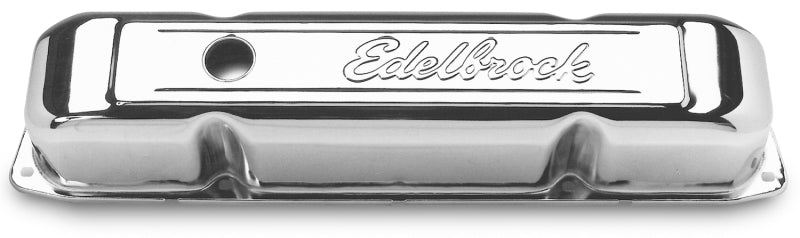 Edelbrock Valve Cover, Signature Series, Chrysler, 1958-1979 361-440 V8, Chrome 4491 Photo - Primary
