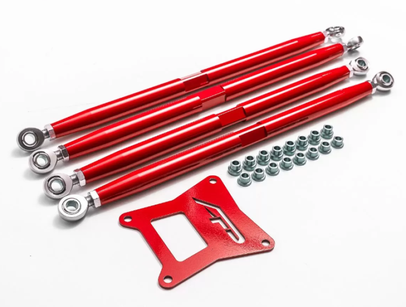 Agency Power 17-21 Polaris RZR 1000 XP Turbo Red Adjustable Rear Arms AP-RZR-202-R