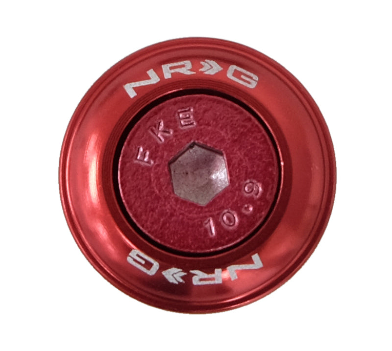 NRG Fender Washer Kit w/Color Matched M6 Bolt Rivets For Plastic (Red) - Set of 10 FW-150RD FW-150RD Photo - Primary