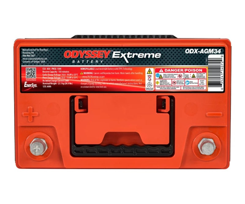 Odyssey Battery Auto/Truck/Heavy Duty & Commercial Extreme AGM Battery (34-PC1500T) ODX-AGM34 ODX-AGM34 User 1
