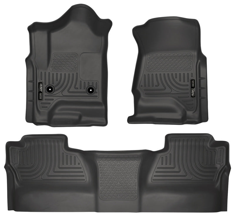 Husky Liners 14 Chevrolet Silverado/GMC Sierra WeatherBeater Black Front & 2nd Seat 98231 Photo - Primary