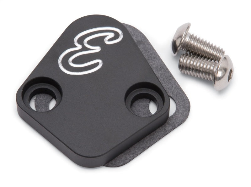 Edelbrock Fuel Pump Block-Off Plate, BBC, Billet Aluminum 4021 Photo - Primary