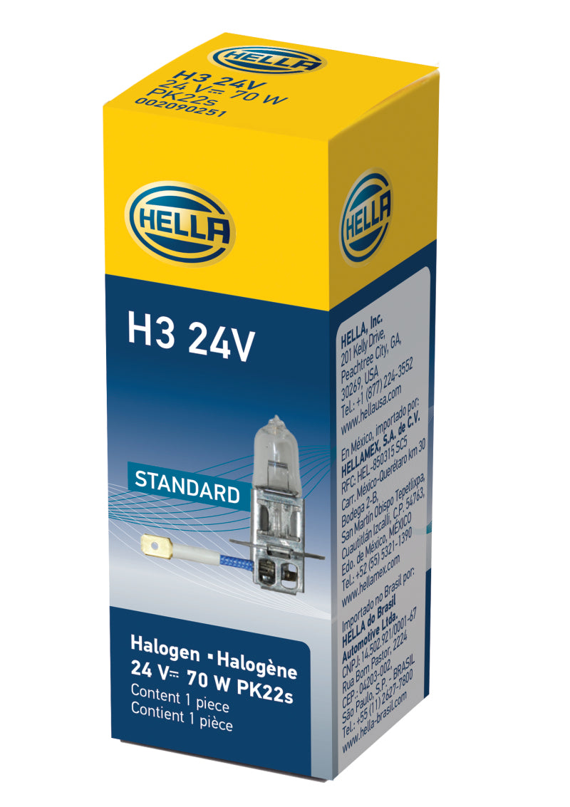 Hella Bulb 24v 70w Pk22s T3.25 H3 24V Photo - in package