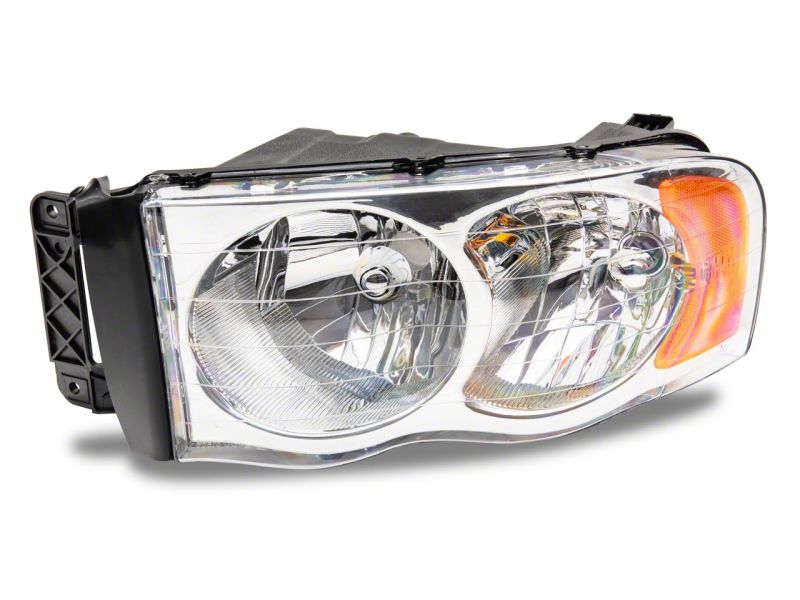 Raxiom 02-05 Dodge RAM 1500 Axial Series OEM Style Rep Headlights- Chrome Housing (Clear Lens) R118008 R118008 Photo - Close Up