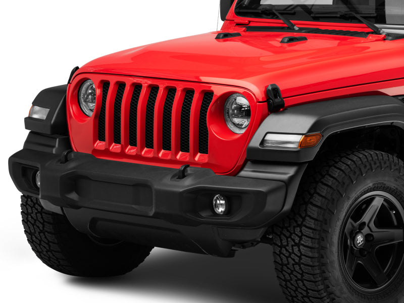 Raxiom 18-22 Jeep Wrangler JL/JT Axial Series LED Headlights- Black Housing (Clear Lens) J133763 J133763 Photo - Close Up