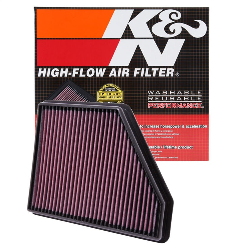 K&N Engineering Air Filter 10-15 Camaro 3.6L/6.2L KNE33-2434 33-2434 Photo - Unmounted