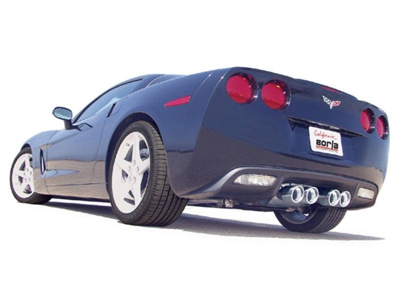 Borla 05-08 Chevrolet Corvette Coupe/Convertible 2dr 6.2L 8cyl AT/MT 6spd ATAK SS Catback Exhaust 140453 140453 Photo - Close Up