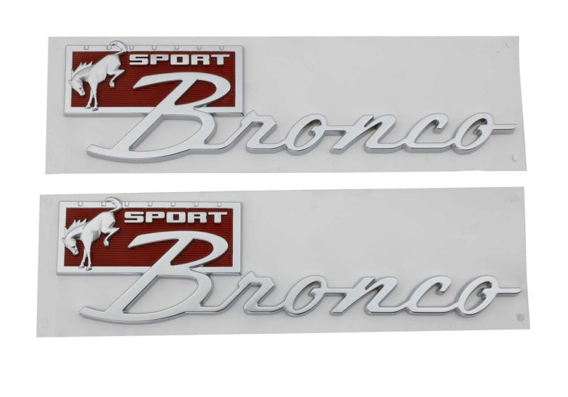 Ford Racing Bronco Sport Script Fender Badge Kit M-1447-BSPRT M-1447-BSPRT Photo - Unmounted