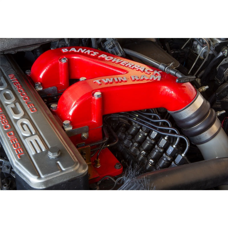 Banks Power 94-98 Dodge 5.9L Non-EGR Twin-Ram Manifold System 0W58V 42710 Photo - Mounted