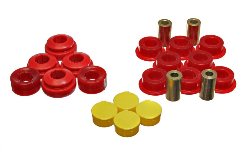 Energy Suspension Trailing Arm Bushing Set Red Honda Civic LX 2001-2004 16.3118R Photo - Primary