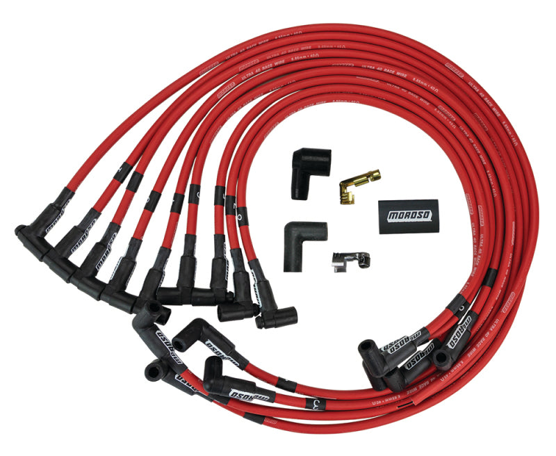 Moroso Wire Set, Ultra 40, SBC HEI, Red 73686 User 1