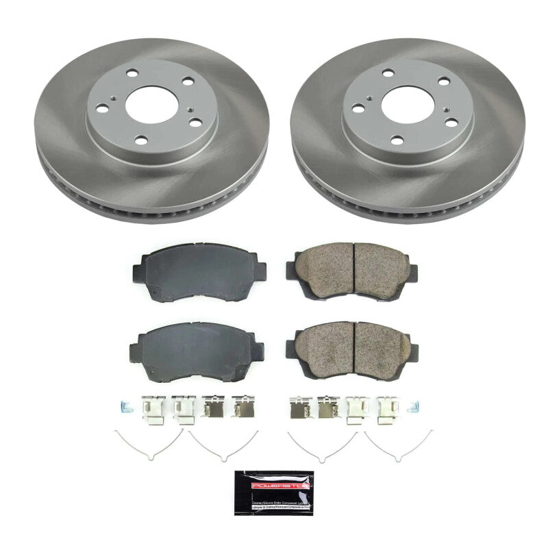 PowerStop Power Stop 00-01 Toyota Camry Front Semi-Coated Rotor Kit SC1054 SC1054 Photo - Primary