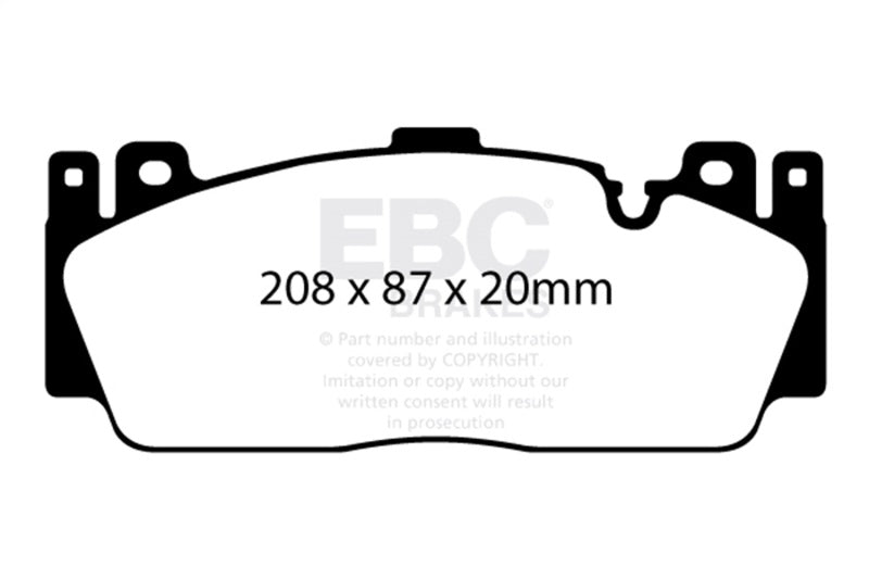 EBC 12-16 BMW M5 (F10) Bluestuff Front Brake Pads DP52148NDX DP52148NDX Photo - Primary