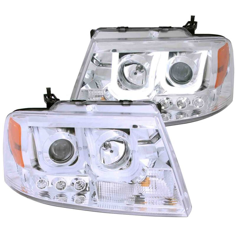 Anzo 2004-2008 Ford F-150 Projector Headlights w/ U-Bar Chrome 111287 Photo - Primary