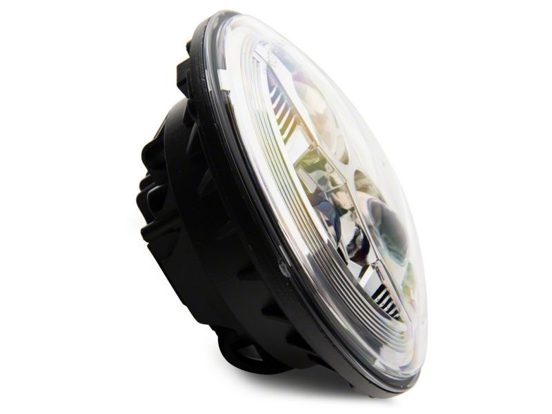 Raxiom 07-18 Jeep Wrangler JK 7-In LED Headlights- Chrome Housing (Clear Lens) J154697 J154697 Photo - Close Up