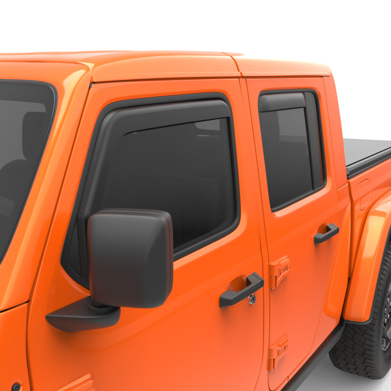 EGR 2018 Jeep Wrangler JL SlimLine In-Channel WindowVisors Set of 4 - Matte Black 575255 575255 Photo - Primary