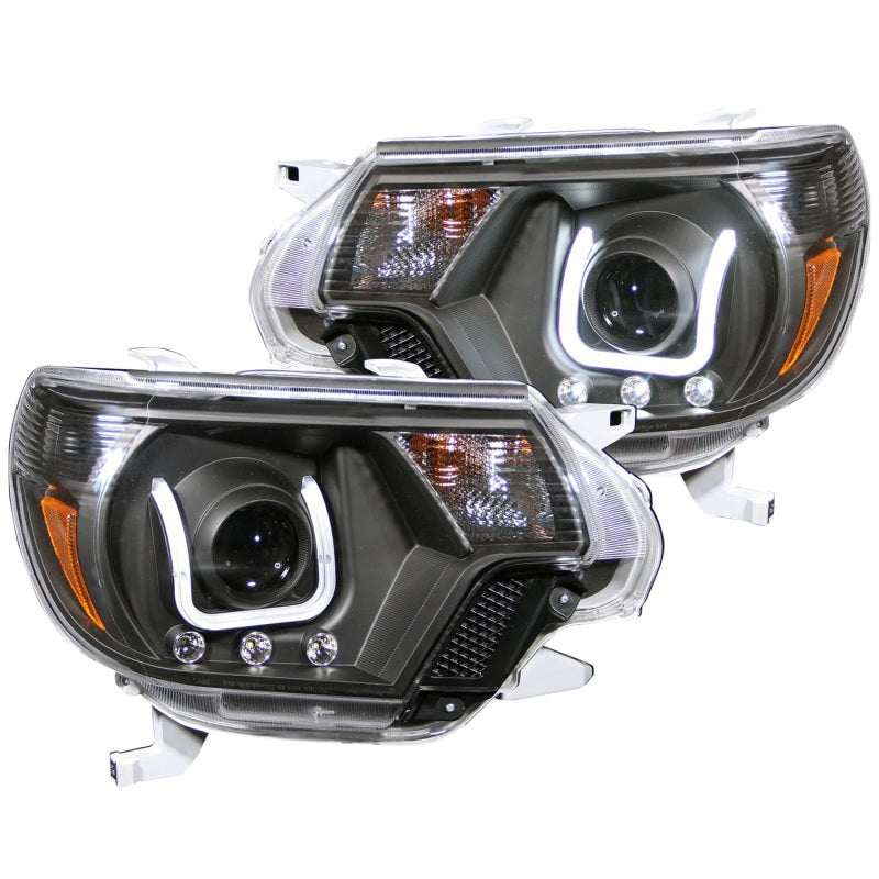 Anzo 2012-2015 Toyota Tacoma Projector Headlights w/ U-Bar Black 111290 Photo - Primary