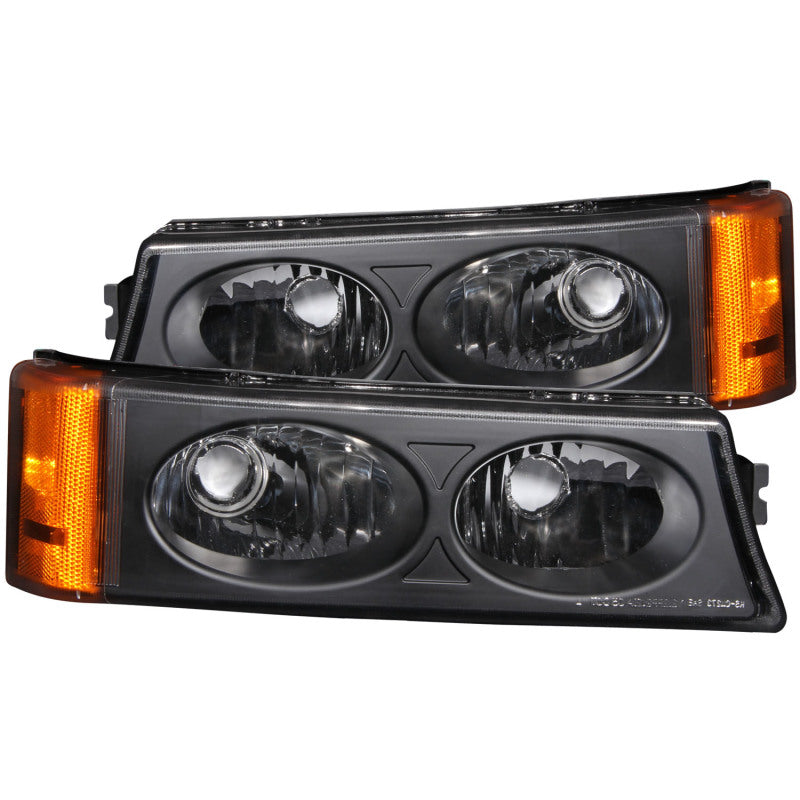 Anzo 2003-2006 Chevrolet Silverado 1500 Euro Parking Lights Black 511036 Photo - Primary