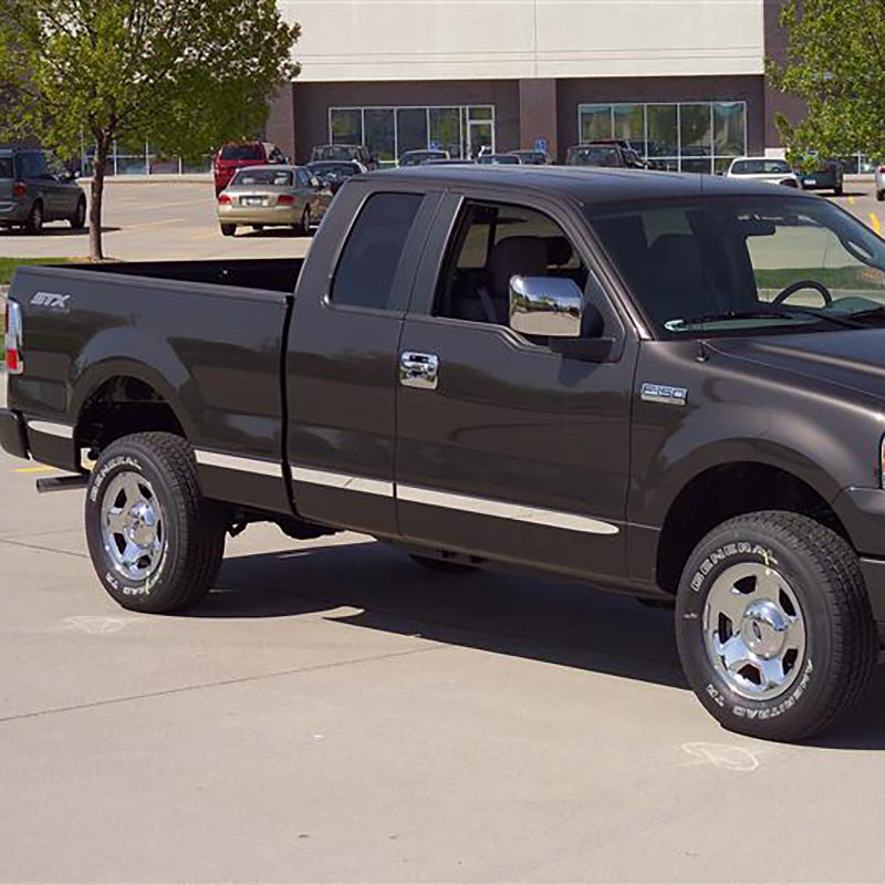 Putco 04-08 Ford F-150 Super Cab 6ft Box (w/o Flares) - Billet Aluminum Body Side Molding 96660 96660 Photo - Primary