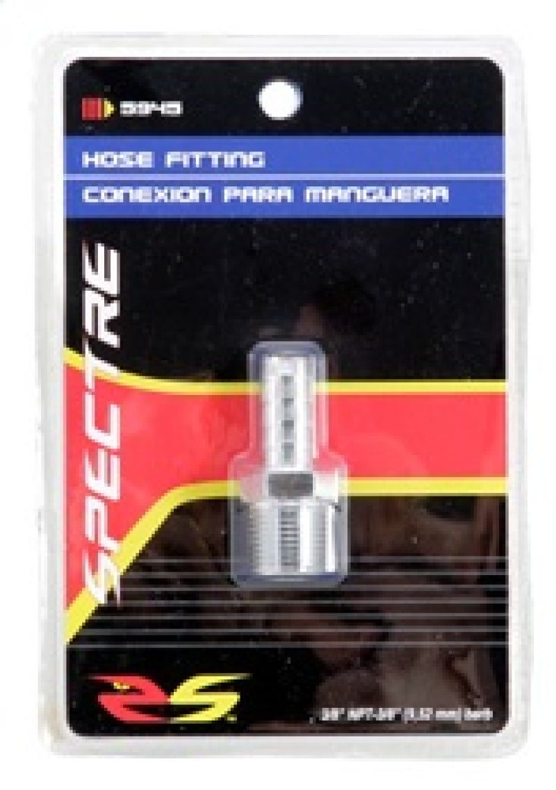 Spectre Fuel Fitting 3/8in. Hose Barb NPT Threads - Chrome 5945 5945 Photo - in package
