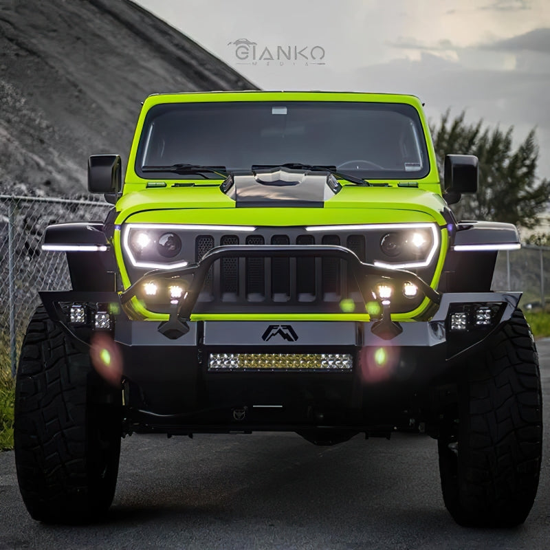 ORACLE Lighting Oracle VECTOR Series Full LED Grille - Jeep Wrangler JL/JT - NA 5837-PRO 5837-PRO Photo - lifestyle view