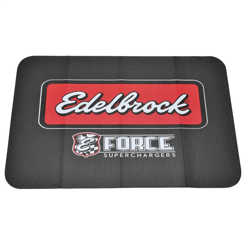 Edelbrock Racing Fender Cover - PVC Foam Mat - 2 Color Printed Edelbrock Racing Logo 2324 2324 Photo - Unmounted