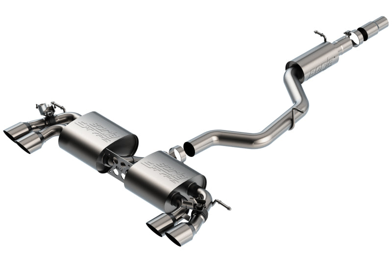 Borla 18-19 VW Golf R MK7.5 2.0L S-Type CatBack Exhaust w/ Resonator 140831SB 140831SB Photo - Primary