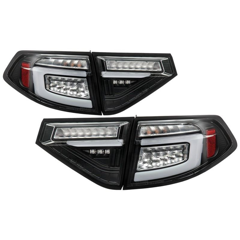 Spyder 08-14 Subara Impreza WRX Hatchback LED Tail Lights Seq Signal Black ALT-YD-SI085D-SEQ-BK 5086730 5086730 Photo - Primary