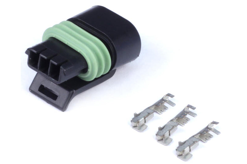 Haltech Plug And Pins Only - Delphi 3 Pin Single Row Flat Coil Connector HT-030414 Photo - Primary
