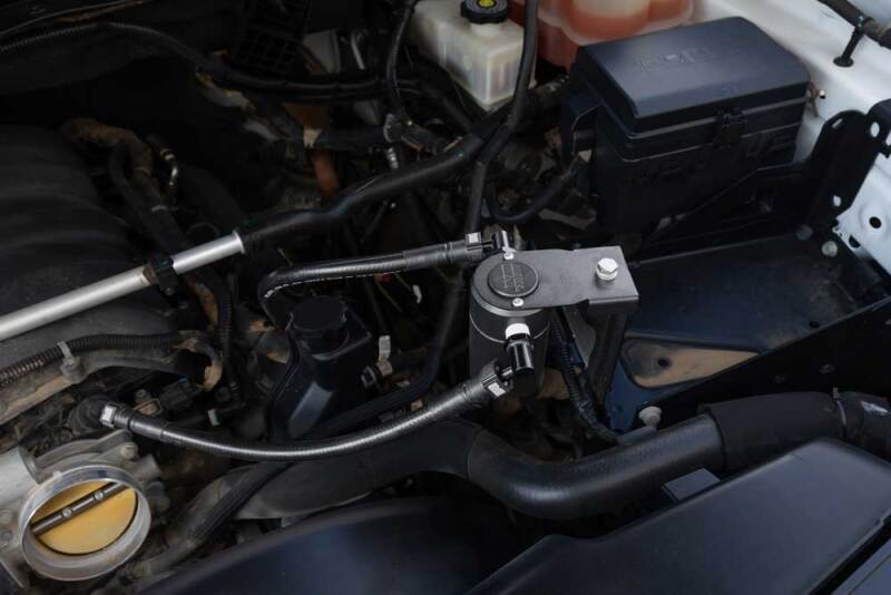 K&N Engineering K&N 20-23 GM 2500/3500 6.6L Oil Separator Catch Can 81-0812 81-0812 Photo - Mounted