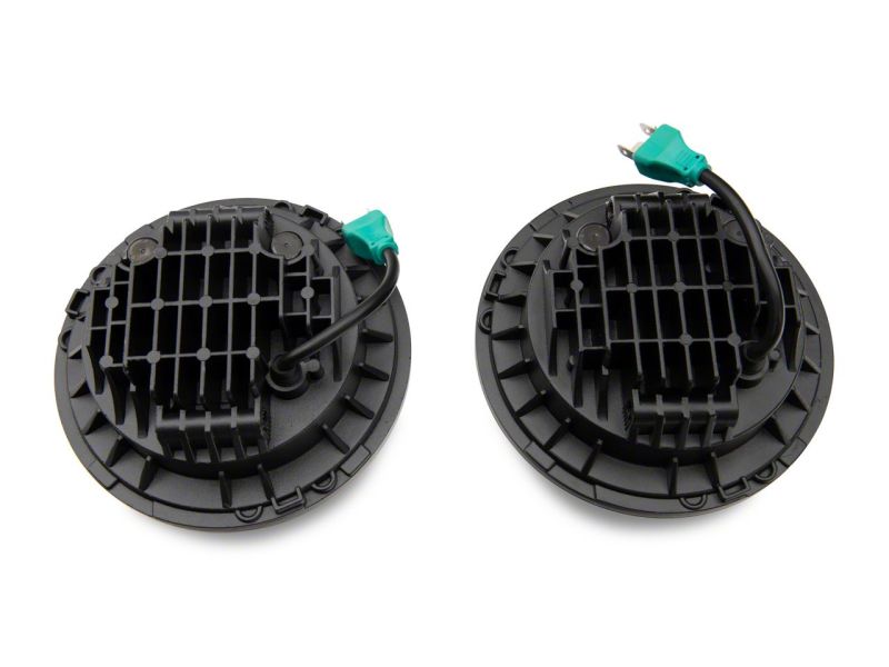 Raxiom 07-18 Jeep Wrangler JK 7-In LED Headlights- Blk Housing (Clear Lens) J154695 J154695 Photo - Close Up