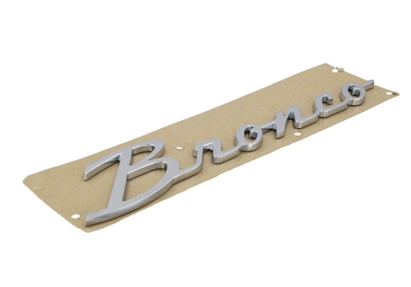 Ford Racing 21-23 Bronco Script Fender Badge - Silver M-1447-BSS M-1447-BSS Photo - Unmounted