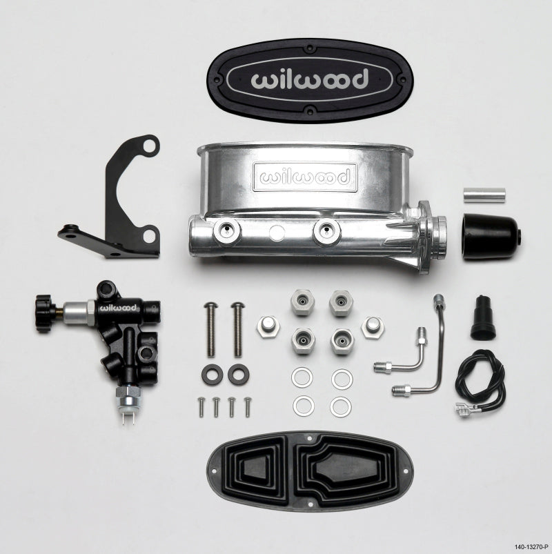 Wilwood HV Tandem M/C Kit w L/H Bracket & Prop Valve 261-13270-P Photo - Primary