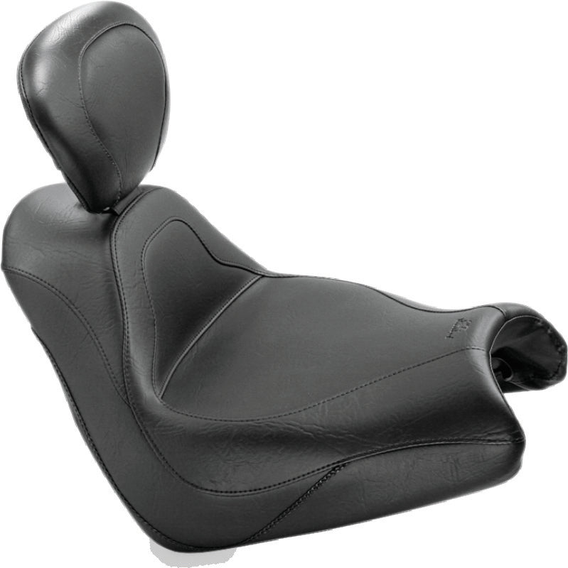 Mustang Motorcycle Mustang 05-08 Honda VTX1800F Sport Touring Solo Seat w/Driver Backrest - Black 79464 79464 Photo - Primary