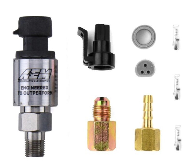 AEM Electronics 100 PSIg Stainless Sensor Kit 30-2130-100 Photo - out of package