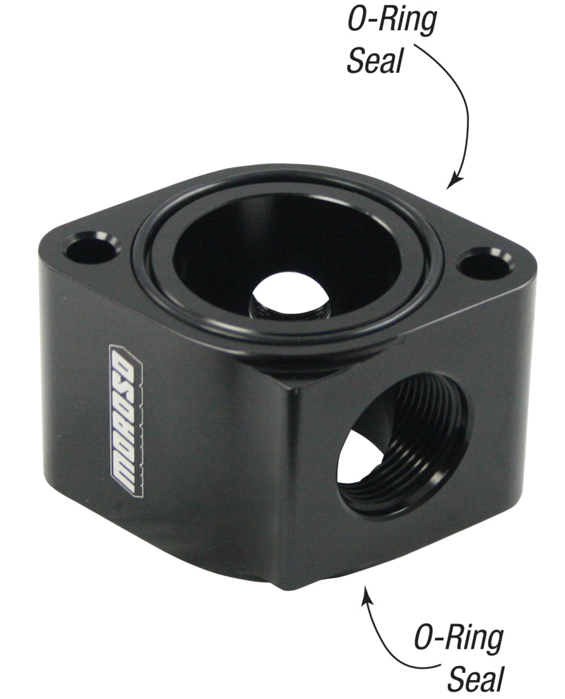 Moroso Filler Neck Housing, Billet Aluminum -16AN O-Ring, Port O-Rings Gasket 63422 Photo - Primary