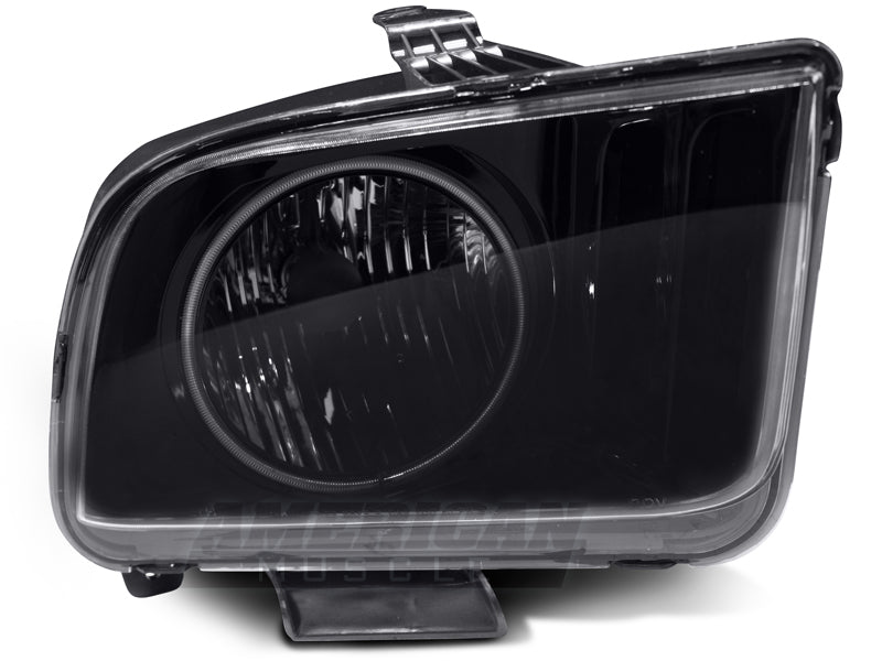 Raxiom 05-09 Ford Mustang GT V6 Axial Series CCFL Halo Projector Headlight- Blk Housing (Smkd Lens) 49121 49121 Photo - Close Up