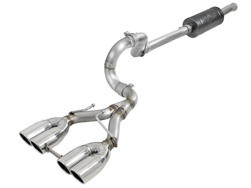 aFe Rebel Series 2-1/2" 304 Stainless Steel Cat-Back Exhaust System 49-38073-P Photo - Primary