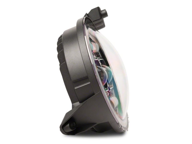 Raxiom 18-23 Jeep Wrangler JL Axial Series 9-In Angel Eye LED Headlights- Blk Housing (Clear Lens) J171705 J171705 Photo - Close Up