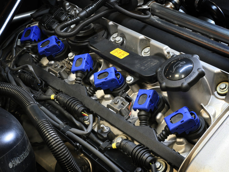 aFe 01-06 BMW 325Ci E46 Scorcher High-Performance Ignition Coil (6 Pack) 77-92001-MC 77-92001-MC Photo - Mounted