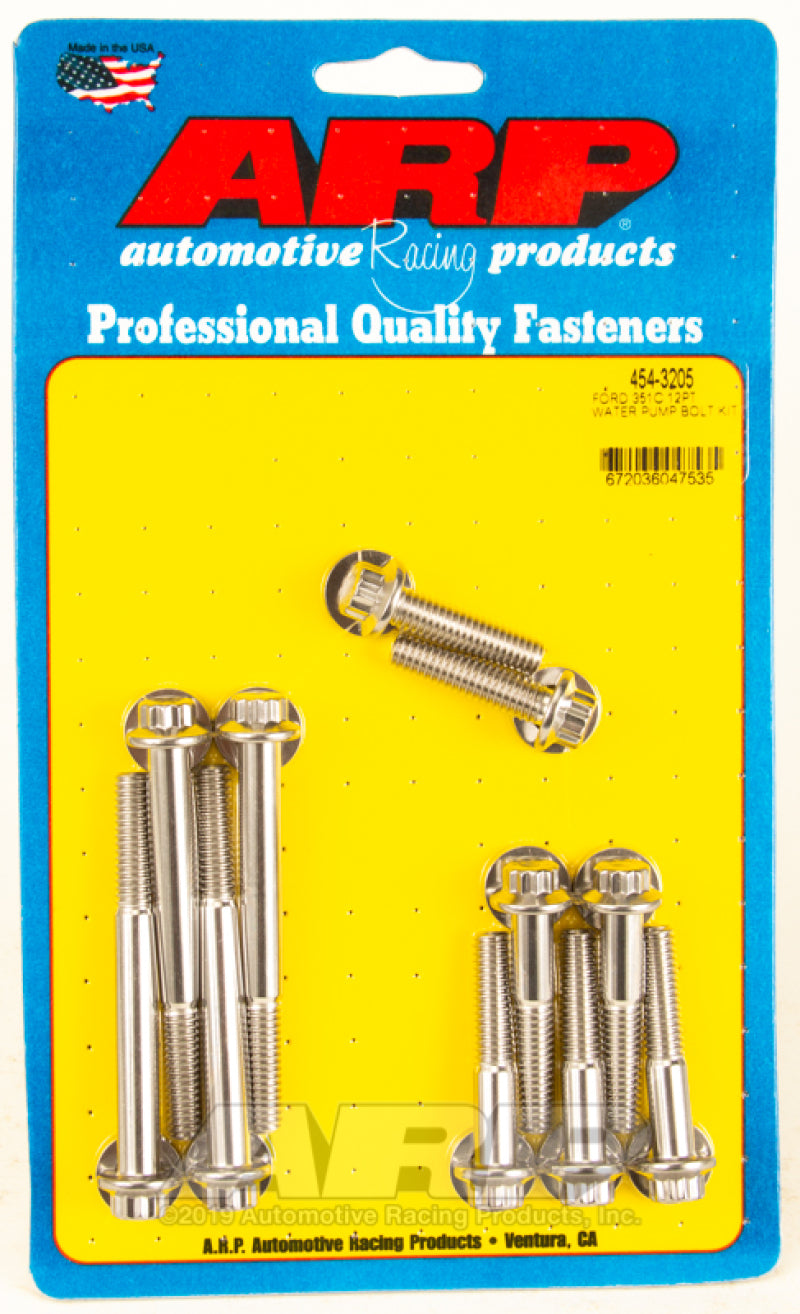 ARP Ford 351C SS 12pt Water Pump Bolt Kit 454-3205 454-3205 Photo - Primary