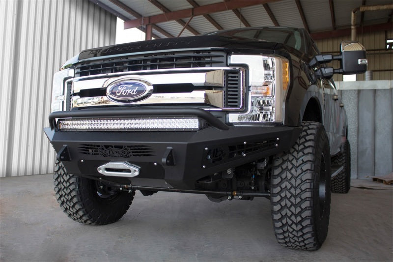 Addictive Desert Designs 17-18 Ford F-250 HoneyBadger Winch Front Bumper F167382840103 Photo - Mounted