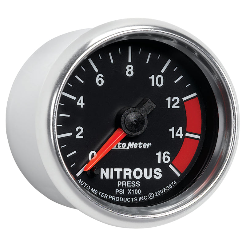 Autometer Gauge, Nitrous Pressure, 2 1/16", 1600psi, Digital Stepper Motor, Gs 3874 User 5