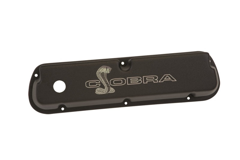 Ford SBF Valve Covers w/Cobra Logo Black FRDM6582-LE302SBK M-6582-LE302SBK Photo - Unmounted